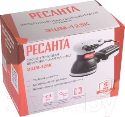 Эксцентриковая шлифовальная машина Ресанта ЭШМ-125К (75/6/4)- фото8