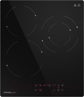 Электрическая варочная панель HOMSair HVC43DBK- фото