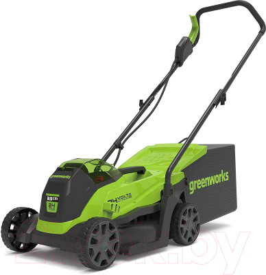 Газонокосилка электрическая Greenworks GD24LM33K4 бесщеточная 24V 33см/ 2516107UB- фото