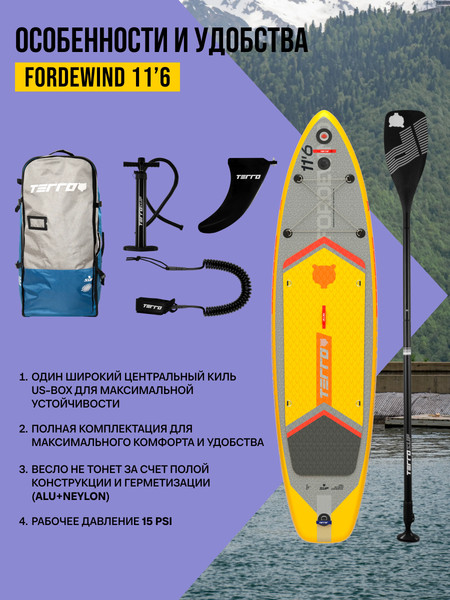 SUP-борд Terror Fordewind 11x32x6- фото2