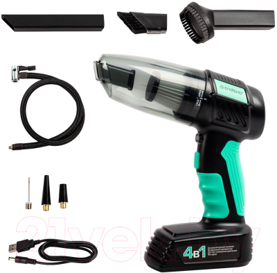 Портативный пылесос Endever SkyClean VC-295 (мятный/черный)- фото7