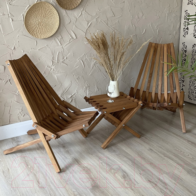 Кресло-шезлонг складное Dyatel Кентукки Сосна- фото8