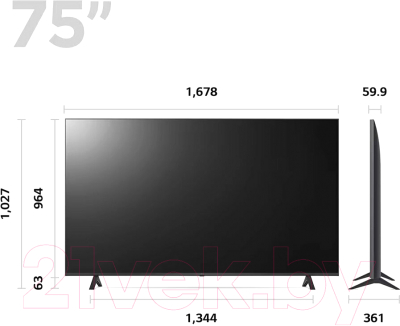 Телевизор LG 75UR78006LK- фото3
