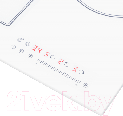 Индукционная варочная панель Maunfeld CVI453SBWH- фото10