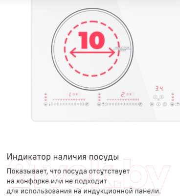 Индукционная варочная панель Maunfeld CVI594SWH- фото9