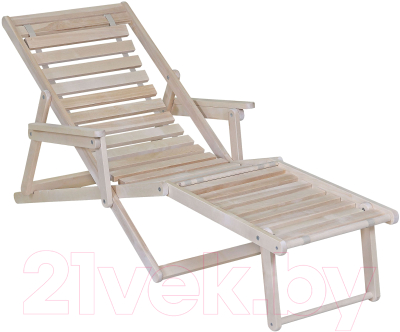 Складной шезлонг Мебелик С подлокотниками- фото3