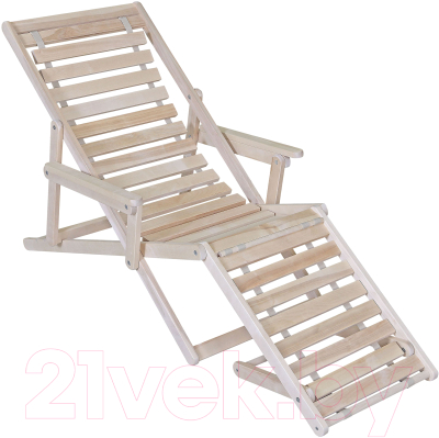 Складной шезлонг Мебелик С подлокотниками- фото6