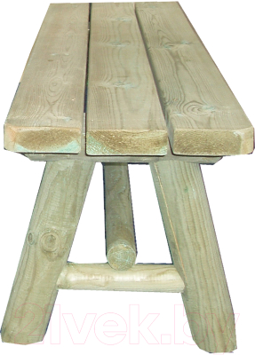 Скамья садовая Массив-Древ К 1500x370x440- фото2