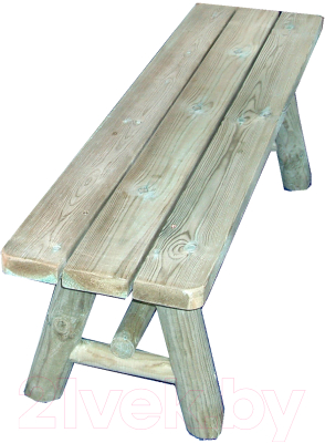Скамья садовая Массив-Древ К 1500x370x440- фото3