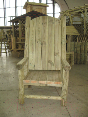 Кресло садовое Массив-Древ Трон 800x870xН1500- фото2