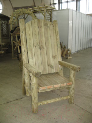 Кресло садовое Массив-Древ Трон 800x870xН1500- фото3