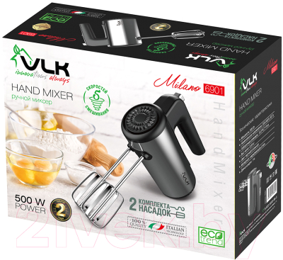 Миксер ручной VLK Milano-6901 (черный)- фото6