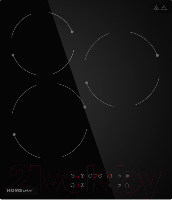 Электрическая варочная панель HOMSair HVС43BK- фото