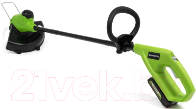 Триммер аккумуляторный Greenworks G24LT25K2 24V 25см / 2107207SA- фото5