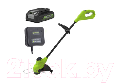 Триммер аккумуляторный Greenworks G24LT25K2 24V 25см / 2107207SA- фото7