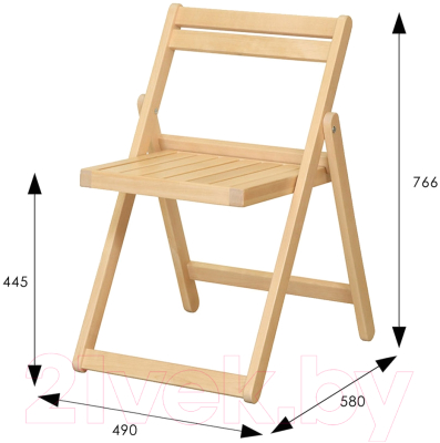 Стул складной Мебелик Массив- фото9