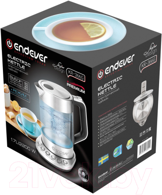 Электрочайник Endever Skyline KR-366G- фото6, картинка6 Электрочайник Endever Skyline KR-366G- фото6