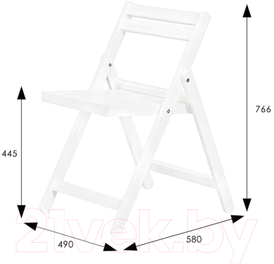 Стул складной Мебелик Массив- фото7