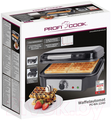 Вафельница Profi Cook WA 1240 (нержавеющая сталь)- фото3