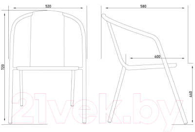 Кресло садовое AksHome Verona PP- фото10