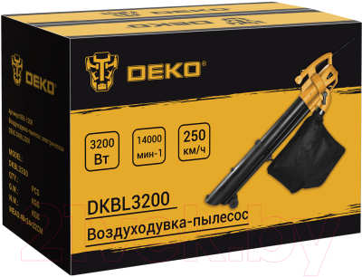 Воздуходувка электрическая Deko DKBL3200 / 065-1208- фото9