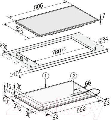 Индукционная варочная панель Miele KM 7575 FR- фото3