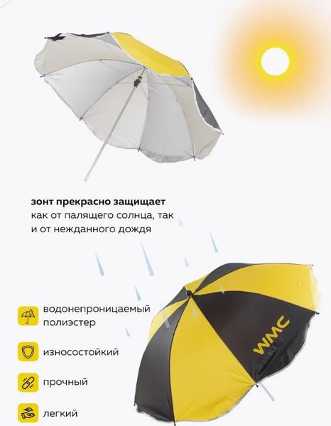 Кресло складное WMC Tools WMC-YYY03-2 с зонтиком- фото9