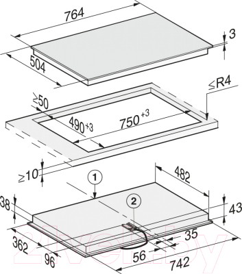 Электрическая варочная панель Miele KM 6522 FR- фото3