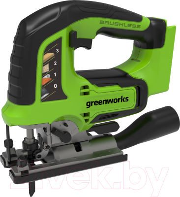 Электролобзик Greenworks GD24JS бесщеточный 24V / 3601407- фото