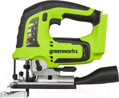 Электролобзик Greenworks GD24JS бесщеточный 24V / 3601407- фото2