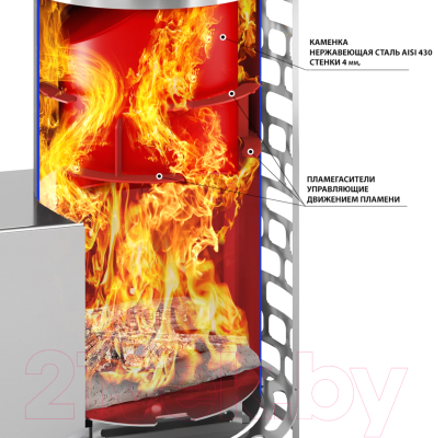Печь-каменка Everest Steam Master 24 INOX (210М)- фото3
