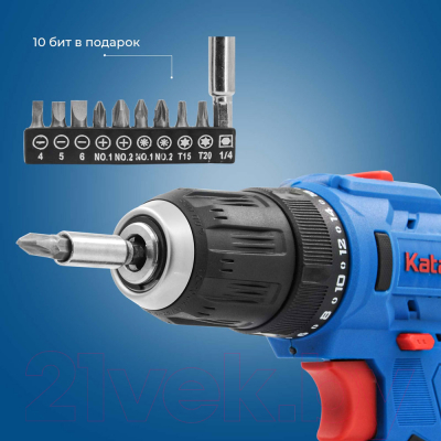 Аккумуляторная дрель-шуруповерт Katana CD 3500 / KCD3500.00- фото7