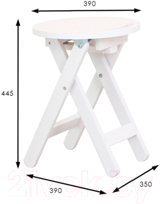 Табурет складной Мебелик Снег- фото9