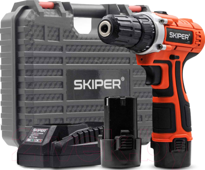 Аккумуляторная дрель-шуруповерт Skiper CS2600-1 (кейс)- фото