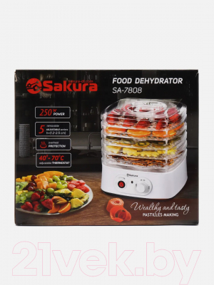 Сушилка для овощей и фруктов Sakura SA-7808- фото6