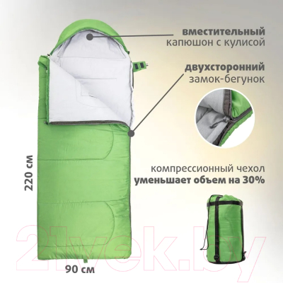 Спальный мешок Helios Toro Wide 400L 220x90 / T-HS-SB-TW-400L- фото6