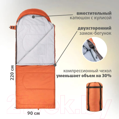 Спальный мешок Helios Toro Wide 400R 220x90 / T-HS-SB-TW-400R- фото7
