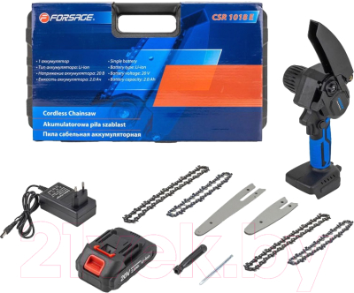 Пила цепная аккумуляторная Forsage F-CSR 1018 E- фото3
