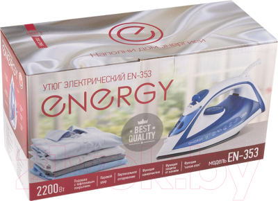 Утюг Energy EN-353 / 270095 (голубой)- фото4