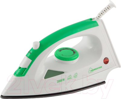 Утюг HomeStar HS-4001 / 004837 (белый/зеленый)- фото