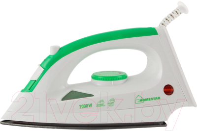 Утюг HomeStar HS-4001 / 004837 (белый/зеленый)- фото2