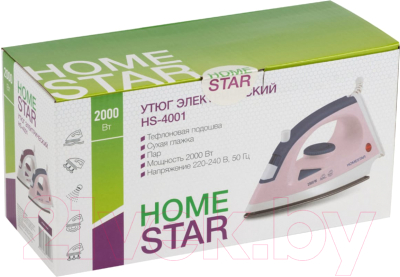 Утюг HomeStar HS-4001 / 002664 (белый)- фото5