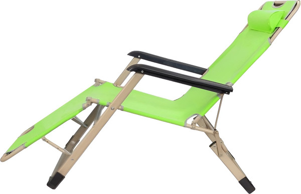 Складной шезлонг ISMA С зонтиком ISMA-FG-HY-8009Z- фото