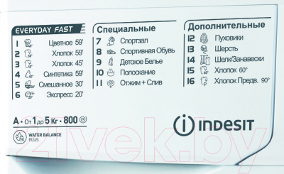 Стиральная машина Indesit EWSB 5085 CIS- фото3
