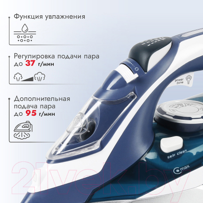 Утюг Atlanta ATH-5580 (синий)- фото8