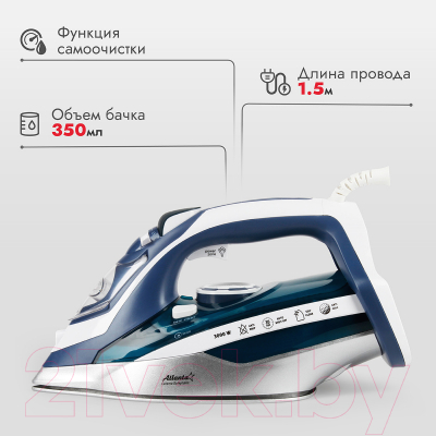 Утюг Atlanta ATH-5580 (синий)- фото9