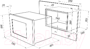 Микроволновая печь Akpo MEA 925 08 SEA01 BL- фото7