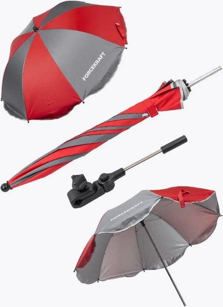 Кресло складное ForceKraft С зонтом садовым / FK-SP-137Z- фото3