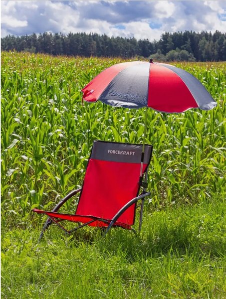 Кресло складное ForceKraft С зонтом садовым / FK-SP-137Z- фото5