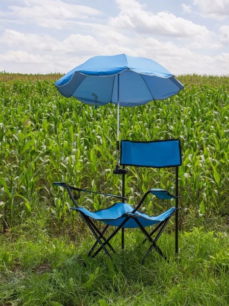 Кресло складное KingTul С зонтом садовым / KT-DW-2009Z- фото6